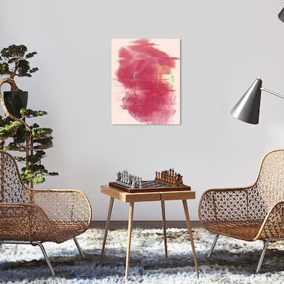 Wynwood Studio Canvas Abstract Burst of Color Red Modern & Contemporary Wall Art Canvas Print