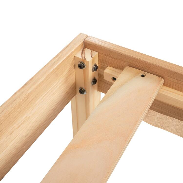 14 Inch Solid Pine Wood Platform Bed Frame No Squeak Bed Frame with Wooden Slats No Box Spring Needed
