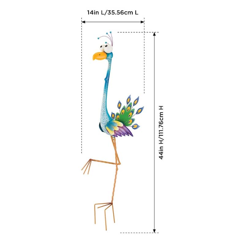 Goofy Bird Stake - Peacock