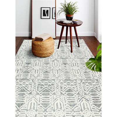 Bashian Noland Ivory/Green Transitional Area Rug