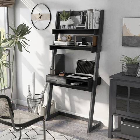 Furniture of America Tali Contemporary 2-tone 32-inch Computer Desk