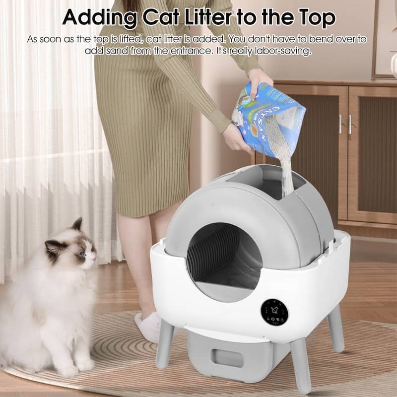 Automatic Cat Litter Box Self Cleaning With App Control