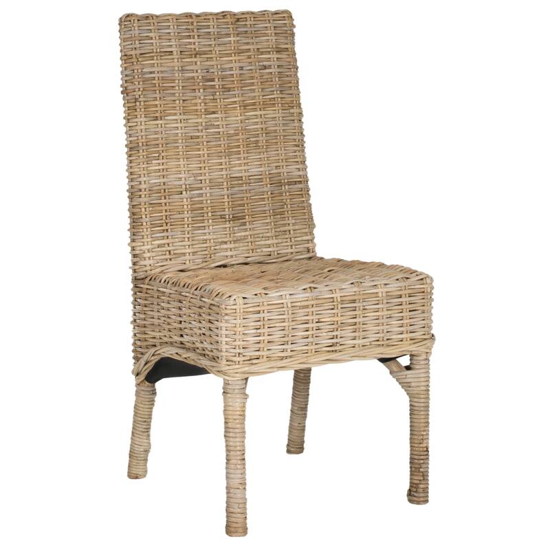 SAFAVIEH Karyl Unfinished Natural Wicker Dining Chair (Set of 2) - 18.5" x 18.5" x 38.1" - 19Wx19Dx38H