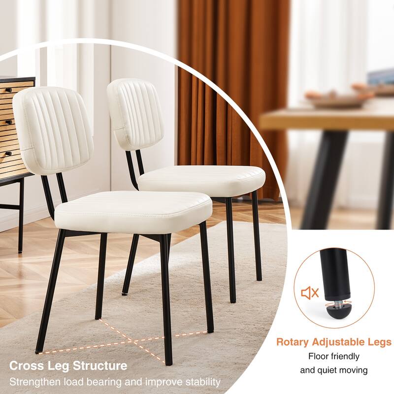 Upholstered Dining Room Chairs with Cushion Seat Set of 6
