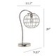 preview thumbnail 3 of 4, Lalia Home Arched Metal Globe Cage 1-light Table Lamp