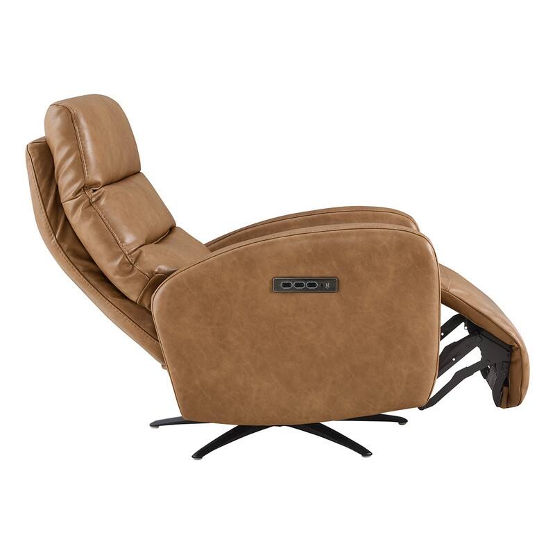 Spruce & Spring Triple-Motor Power Swivel Recliner Chair with Power Headrest