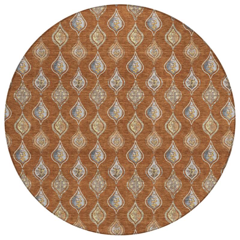 Machine Washable Indoor/ Outdoor Casual Greenwood Chantille Rug