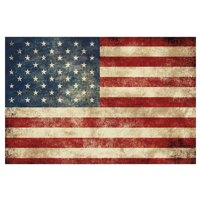 Flag by Willowbrook Fine Art Canvas Art Print