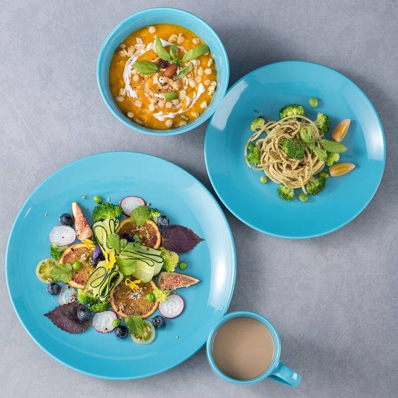 LOVECASA 16-Piece Porcelain Dinnerware Set (Service for 4)