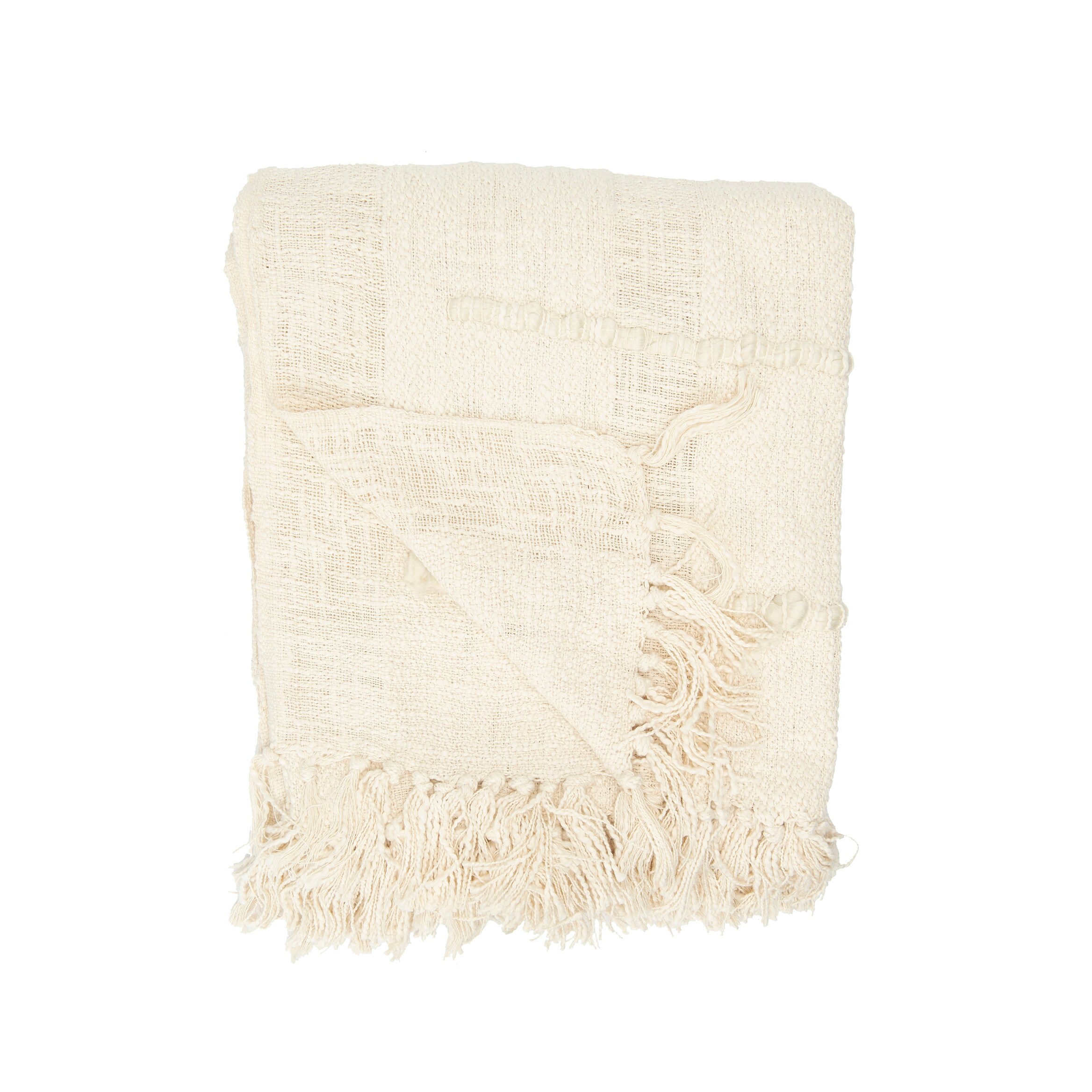Chenille throw blanket with discount fringe