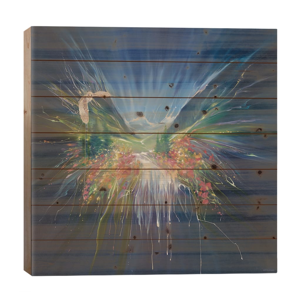 Caught In The Act Print On Wood by Gill Bustamante - Multi-Color