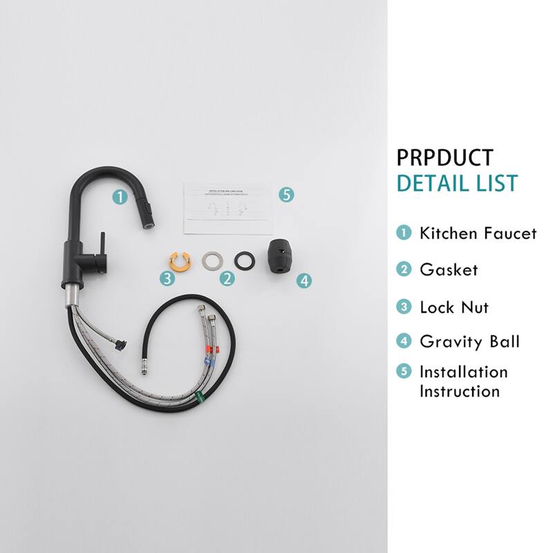 Single Handle Pull-Out Double-Function Kitchen Faucet
