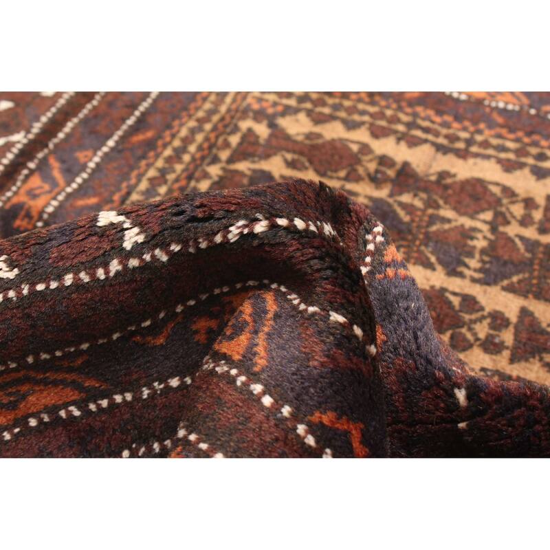 ECARPETGALLERY Hand-knotted Teimani Light Brown Wool Rug - 3'0 x 3'9