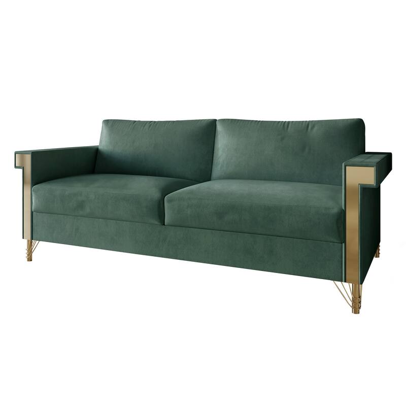 CraftPorch Glam Velvet Upholstered 2-Piece Living Room Set
