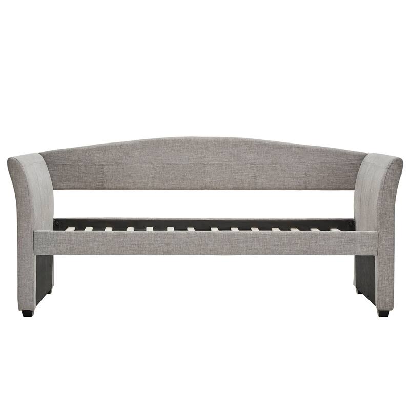 Deco Linen Rolled Arm Daybed and Trundle by iNSPIRE Q Bold