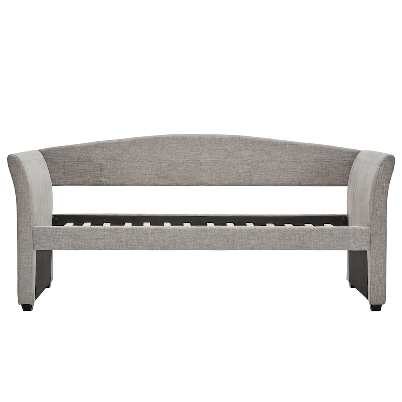 Deco Linen Rolled Arm Daybed and Trundle by iNSPIRE Q Bold