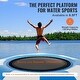 preview thumbnail 5 of 9, 6.5ft Inflatable Recreational Water Trampoline Bounce Swim Platform with 3-Step Ladder and Electric Air Pump