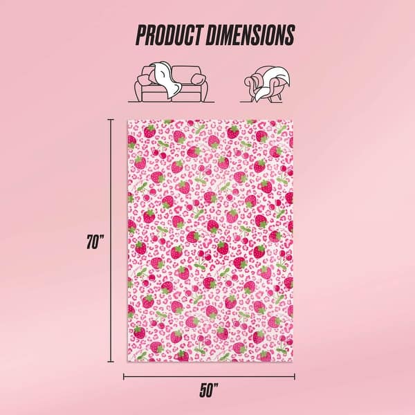 dimension image slide 4 of 18, Juicy Couture 50"x70" Plush Kids Throw Blankets
