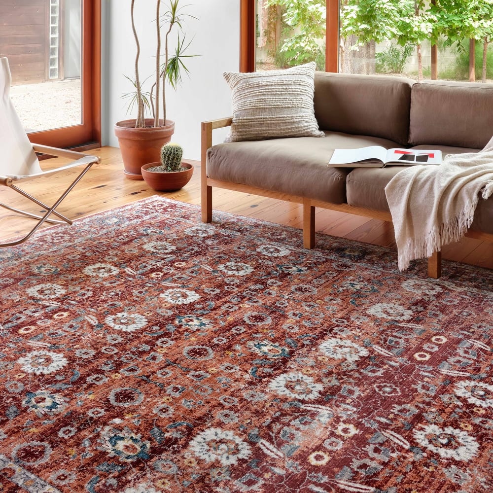 Alexander Home Hondo Boho Floral and Botanical Area Rug