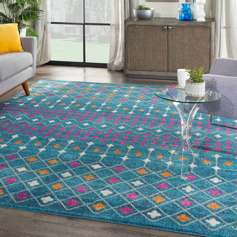 Nourison Passion Moroccan Geometric Diamond Area Rug