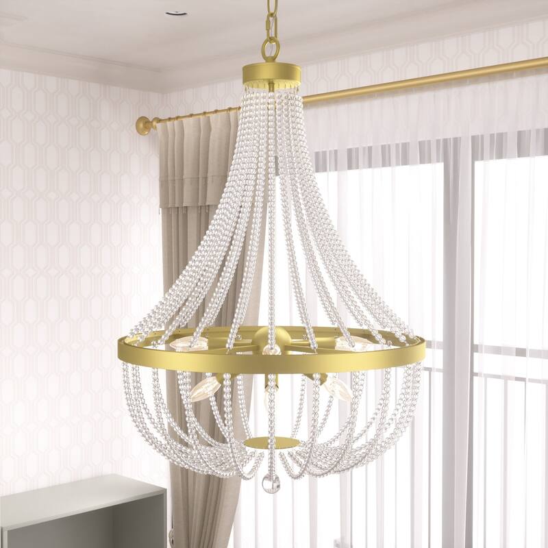 Acroma Empire 2 Tier Chandelier with Crystal Beads - 23