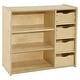 preview thumbnail 4 of 3, Contender Kids Bookshelf With Drawers, 3 -Tier Wooden Bookcase With Storage for Kids Room Organizer in Natural Finish