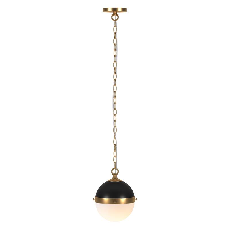 Aurora 9" Wide Pendant with Glass Shade - 9.13" Wide