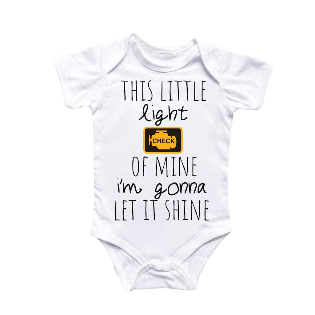 Mechanic Check Engine - Baby Boy Girl Clothes Infant Bodysuit Funny Cute Newborn 3