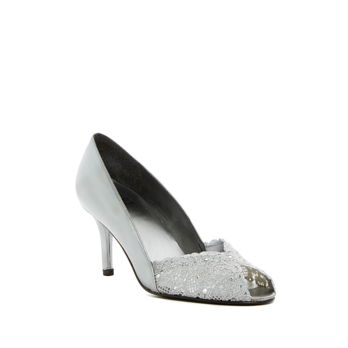 stuart weitzman silver pumps