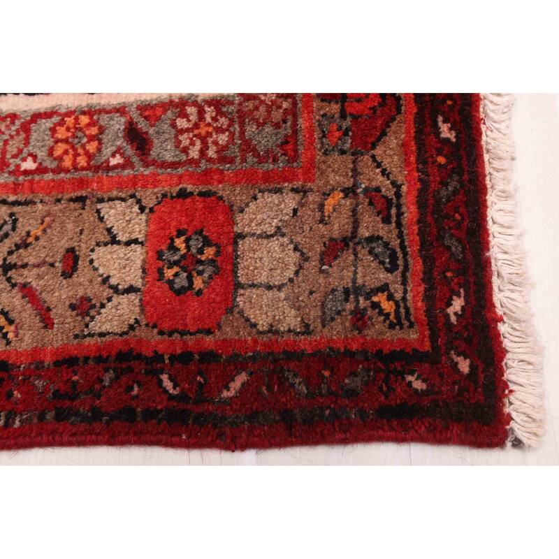 ECARPETGALLERY Hand-knotted Konya Anatolian Dark Red Wool Rug - 4'7 x 12'10