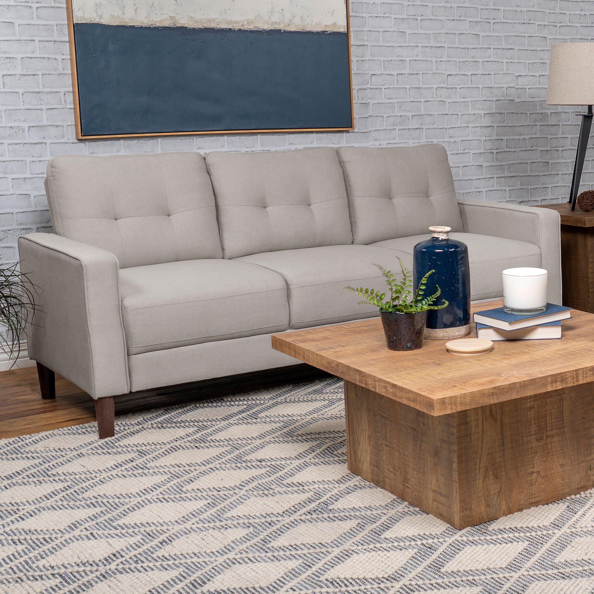 Bowen Upholstered Track Arm Tufted Sofa