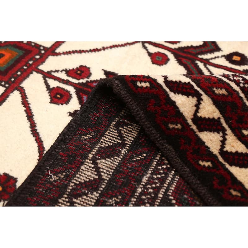 ECARPETGALLERY Hand-knotted Teimani Ivory Wool Rug - 3'6 x 6'0