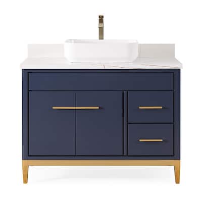 42" Tennant Brand Modern Style Beatrice Vessel Sink Bathroom Vanity