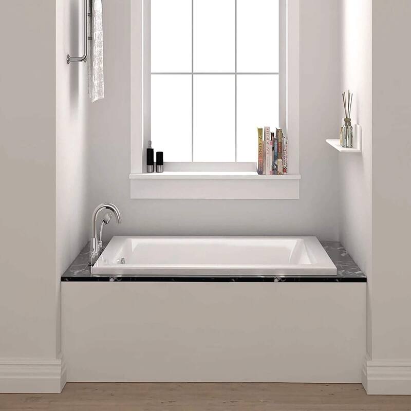 Fine Fixtures Drop In Soaking Bathtub Fiberglass Acrylic Material - 48 x 32