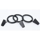 preview thumbnail 8 of 24, Meriville Drapery Curtain Rings with Clip - 1.5-Inch Inner Diameter with insert