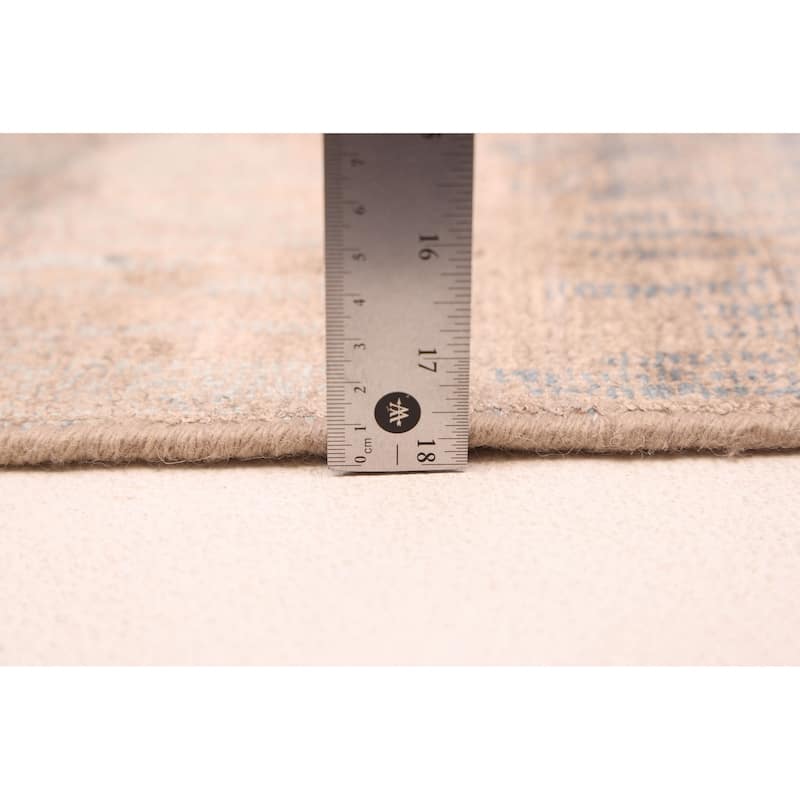 ECARPETGALLERY Hand Loomed Elysian Tan Viscose Rug - 7'9 x 9'6