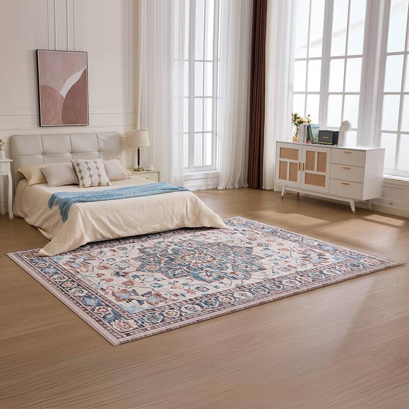 Rossetta 9x12FT Nordic-Style Polyester Carpet, Easy-to-Maintain and Silent - 96''x120'' inch