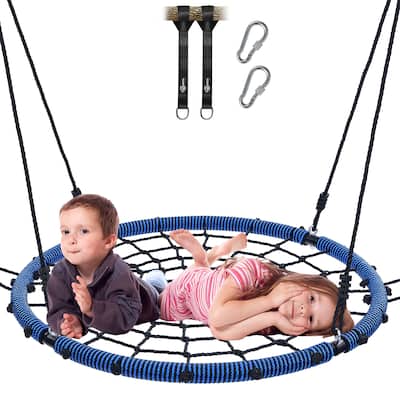 40'' 750lbs Spider Swing Web Saucer Tree Swing for Kids Adults