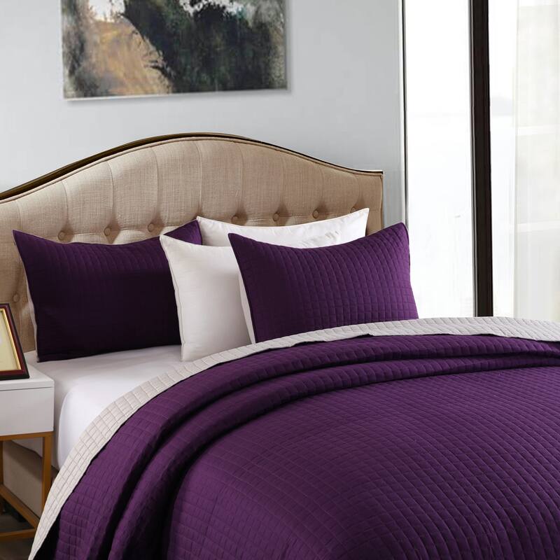 3-piece Reversible Bedspread Set