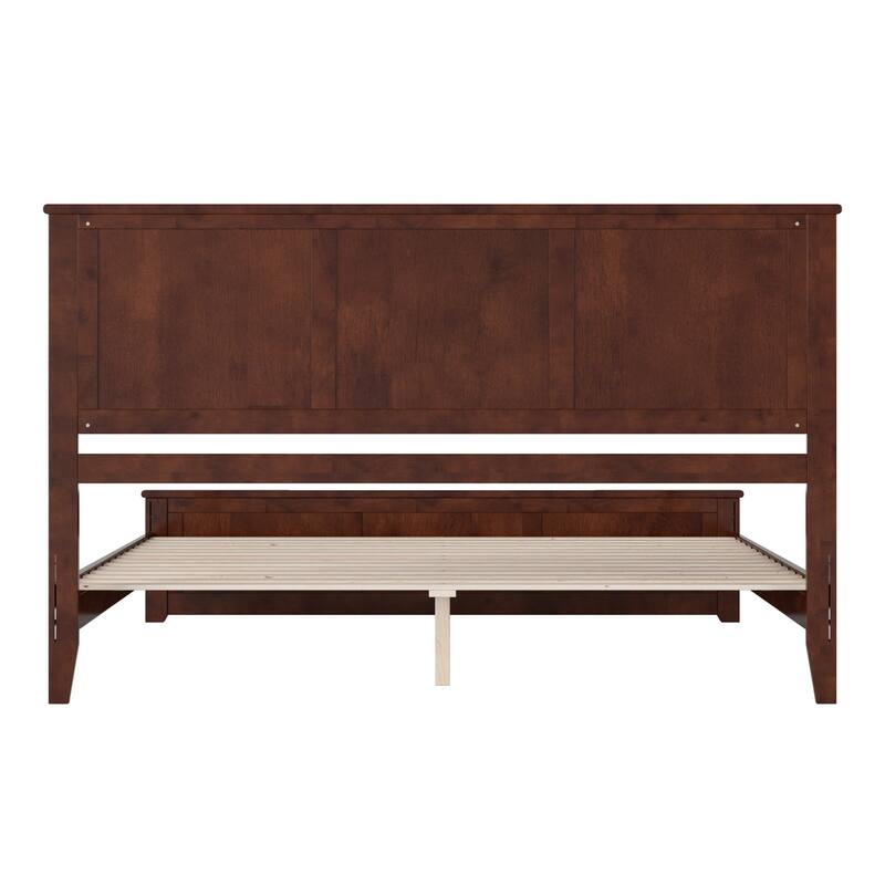 Charlotte Solid Wood Low Profile Platform Bed with Matching Footboard