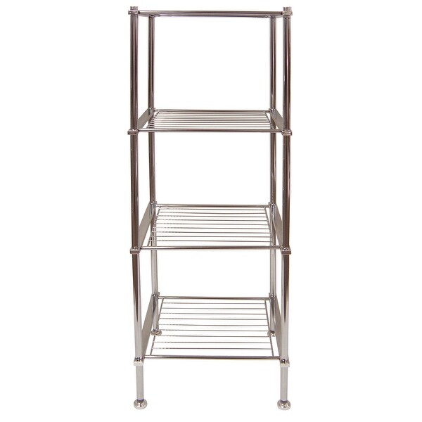 Organize It All 16984W Metro 41-1/4" H x 13" W Free Standing Wire Shelving - Chrome
