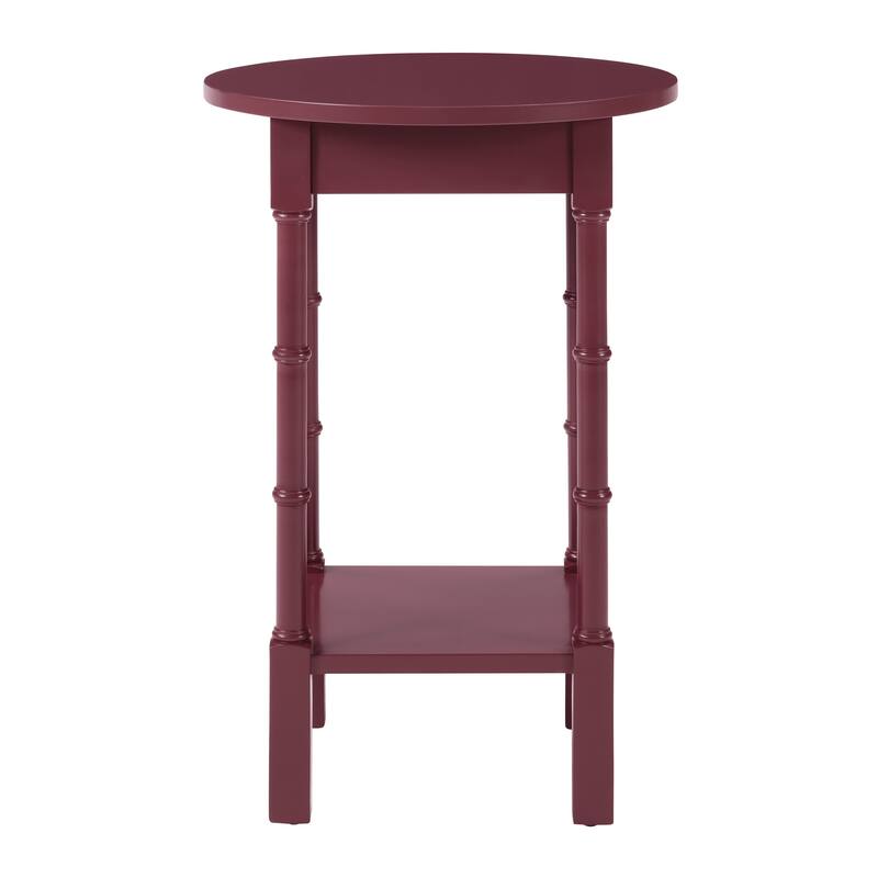 Golden Side Round Table Straight Legs