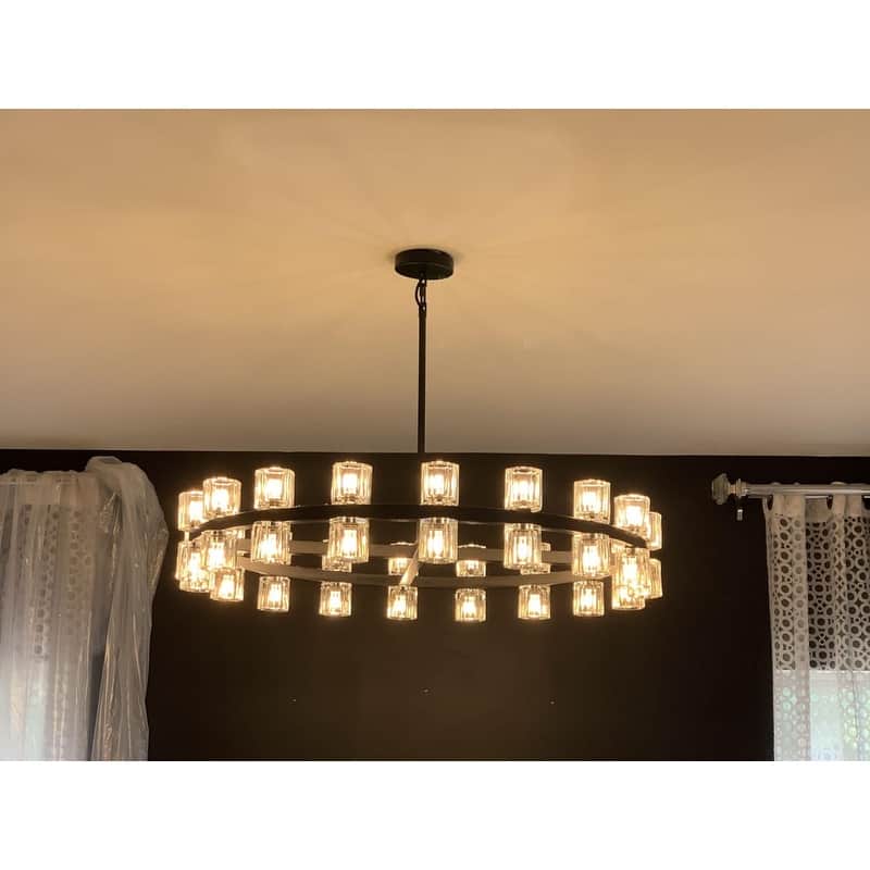 KAYLA Modern Chandelier with K9 Crystal