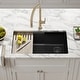 preview thumbnail 20 of 122, KRAUS Bellucci Workstation Undermount Granite Composite Kitchen Sink