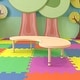 preview thumbnail 23 of 41, 35"Wx65"L Half-Moon Plastic Adjustable Activity Table for 8 - 65"D x 35"W x 14.5" - 23.75"H Natural