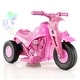 preview thumbnail 1 of 38, Gymax 6V Kids Bubble Car Electric Ride on Motorcycle w/ Music Button & Pink