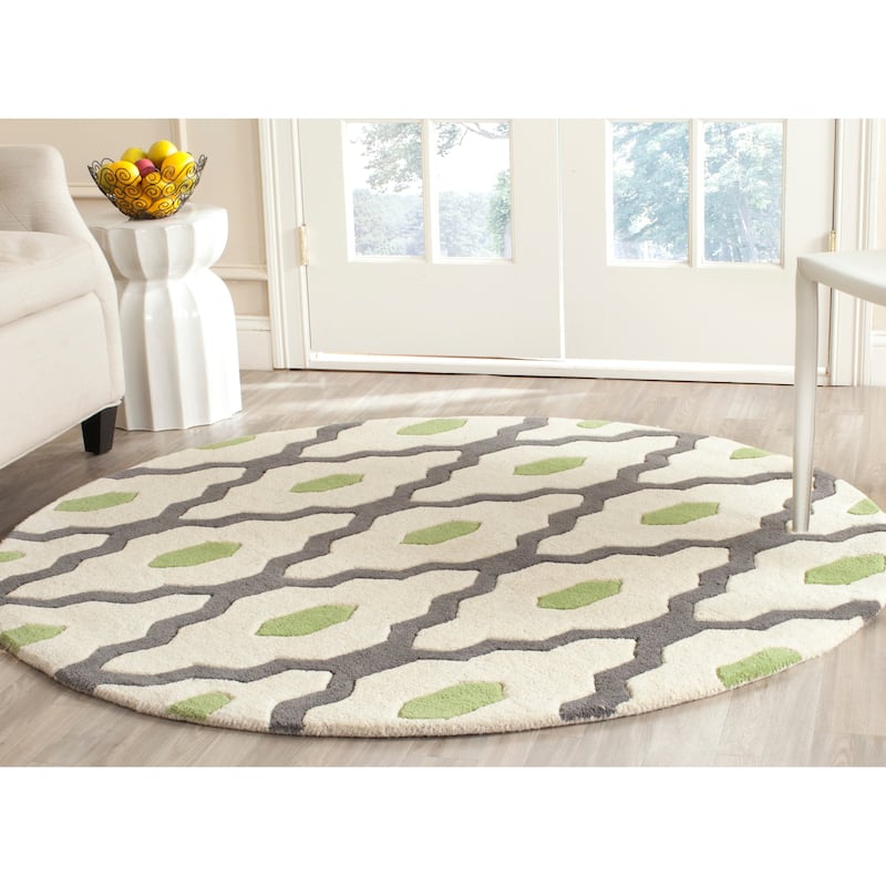SAFAVIEH Handmade Chatham Sutapa Modern Moroccan Wool Rug
