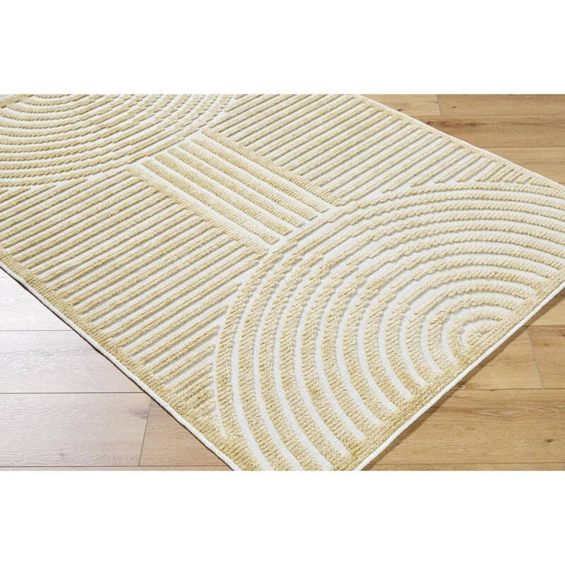 Livabliss Remi Mod Stripe Machine Washable Area Rug