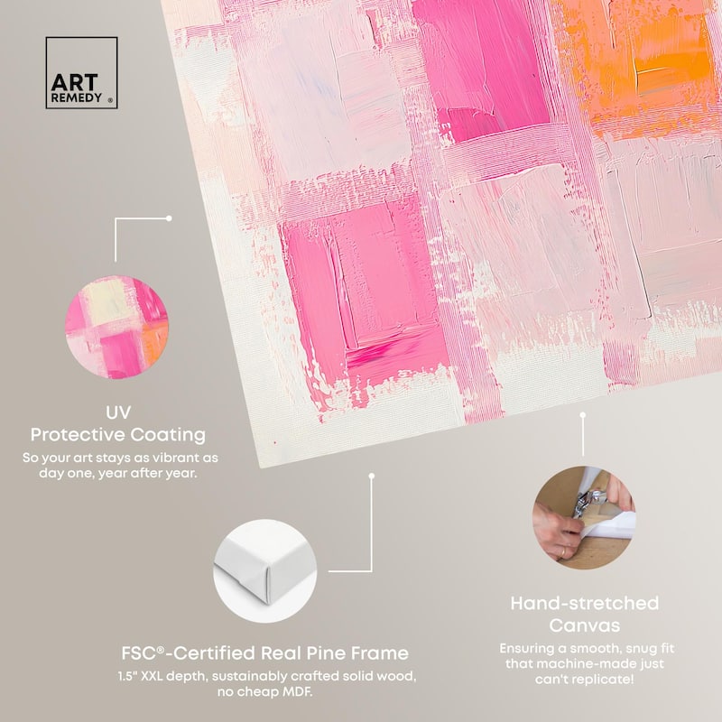 Color Squares I Canvas by Art Remedy, Gallery Wrapped