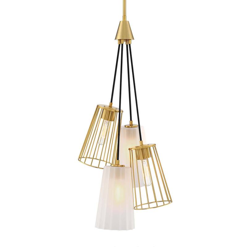 Designers Fountain D328M-4CH Liana 4 Light 15" Wide Chandelier - Brushed Gold